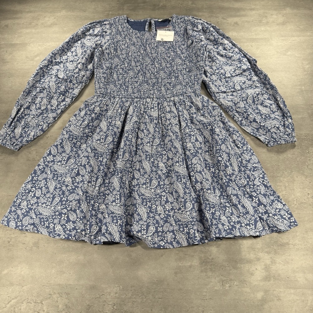 American Eagle Mini Dress Womens XS Floral Paisley Corduroy Modest Teacher Prep